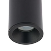 Punktowa lampa sufitowa Alpha 8363 czarna tuba spot łazienkowy