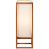 Stołowa lampka drewniana Seaside 93092/09 biała brązowa
