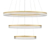 Wisząca lampa pierścienie LANTELVO LE45394 LED 90W 2700-4000K złota