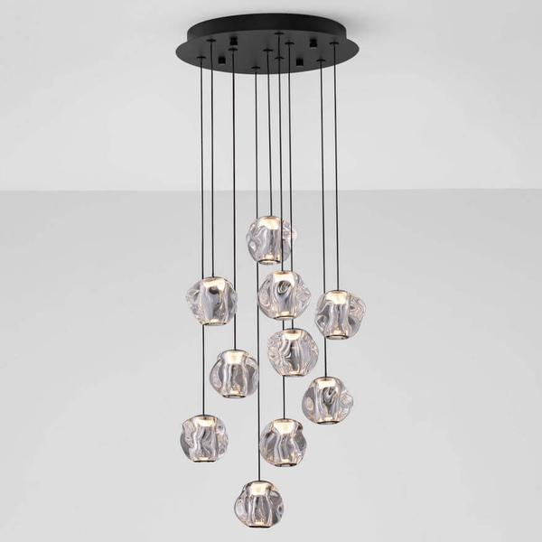 Wielopunktowa lampa wisząca CHEPEN LE44643 LED 48W 3000K czarny chrom