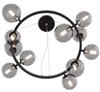 Wisząca lampa kulista Dallas MOD545PL-11B nad stół przydymiona
