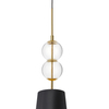 Czarna lampa wisząca COCO 11106102 abażurowy zwis nad stół