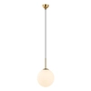 Wisząca lampa kulista Deore PND-5578-1M-BRO szklana kula ball brąz antyczny