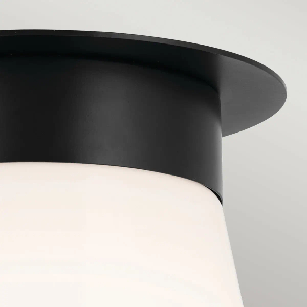 Szklana lampa sufitowa Albers KL-ALBERS-F-T-BK stożkowa czarna