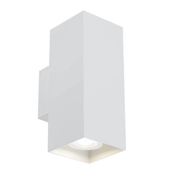 Kinkiet LAMPA ścienna KOBE 7462 Shilo prostokątna OPRAWA metalowa biała