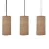 Materiałowa lampa wisząca tuba Ballo 33-19745 boho brązowy czarny