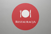 Szkiełko do projektora rzutnika logo LOGG1-RESTAURACJA znak reklamowy
