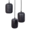 Nowoczesna wisząca lampa nad stół Olo 3 41412 ceramiczna kule czarne