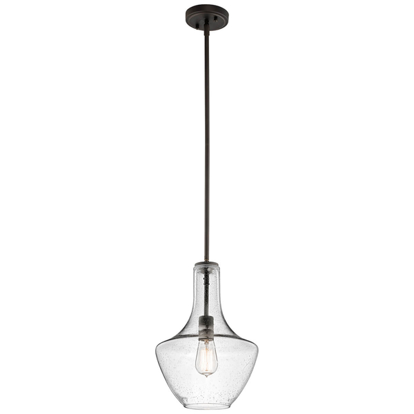 Szklana lampa wisząca Everly KL-EVERLY-P-S-OZ brązowy przezroczysty