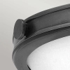 Sufitowa lampa na korytarz Collier HK-COLLIER-F-M-BX okrągła biała czarna