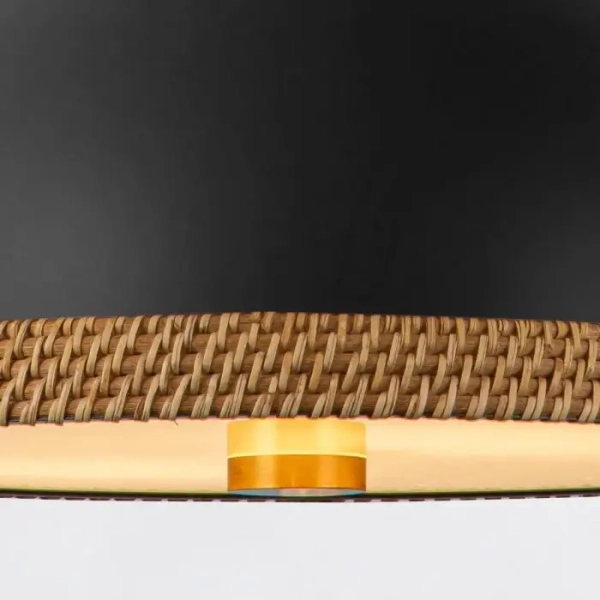 Kopułowa lampa wisząca nad stół Doral QN-DORAL-P-M-BK czarny mosiądz