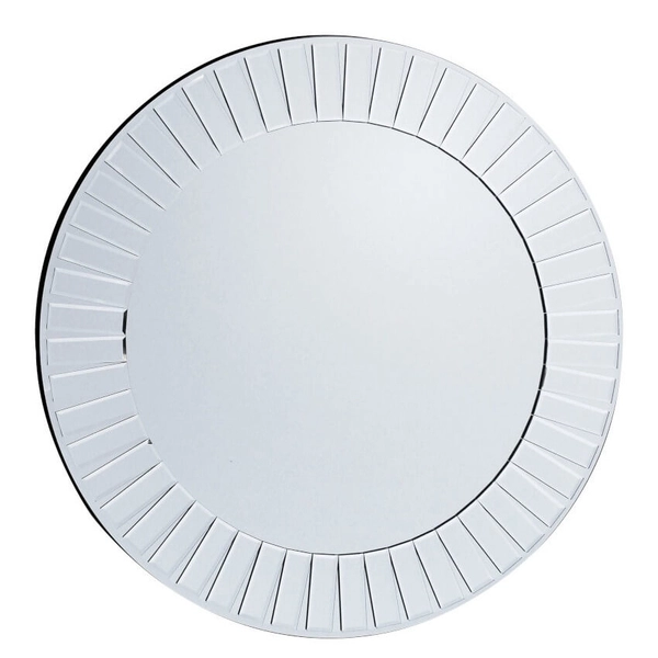 Okrągłe lustro Mondello 5055299468814 szklane do jadalni srebrne