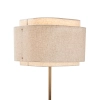 Podłogowa lampa do salonu Takai 2520054018 tkanina beżowy biały