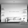 Ledowa lampa wisząca Rosa MOD166PL-L30G3K 30W 3000K do salonu złota