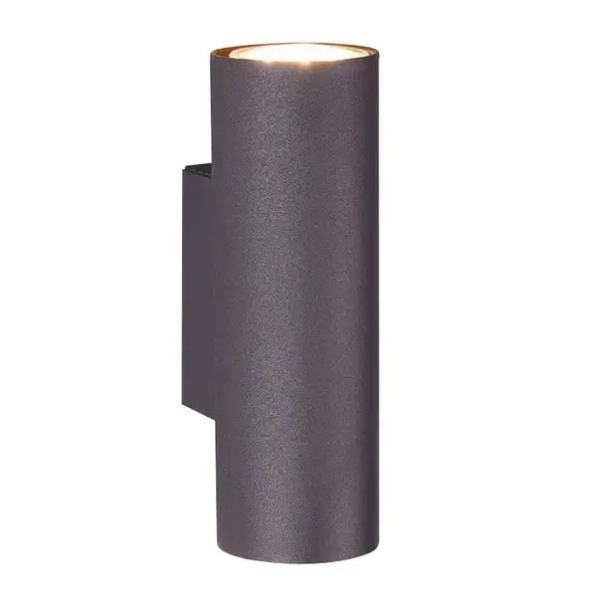 Czarna ścienna tuba MARLEY 212400232 2xGU10 IP20 metalowa ściemnialna