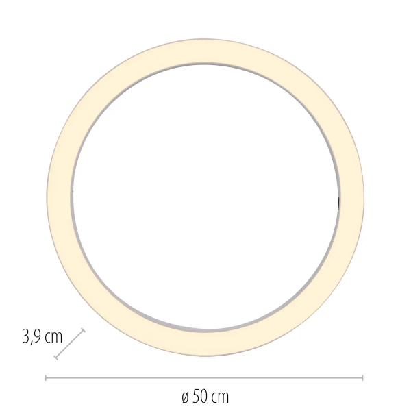 Lampa sufitowa na pilot PURE LINES biała 6309-16 1xLED 30W 2200-5500K ring