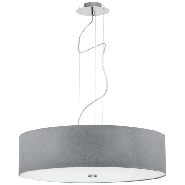 LAMPA wisząca 6774 metalowa OPRAWA okrągły zwis abażurowy czarny