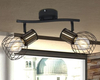 Lampa sufitowa Argusto 54013-2 industrial spoty czarne złote