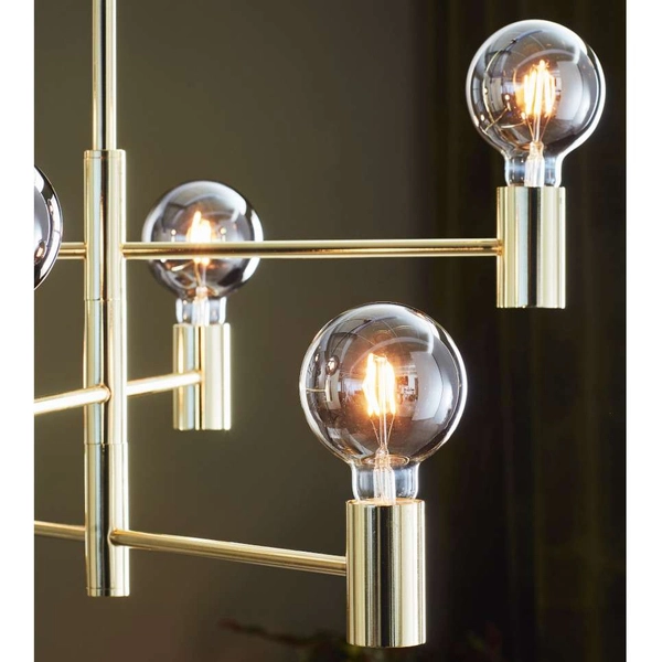 LAMPA wisząca CAPITAL 106418 Markslojd metalowa OPRAWA industrialna ZWIS 6-punktowy żarówki bulbs sticks złoty