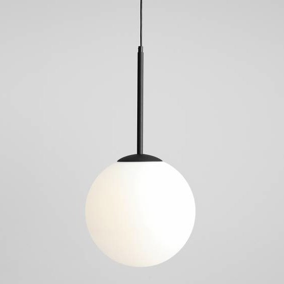 Modernistyczna lampa wisząca BOSSO 1087G1 Aldex szklana kula