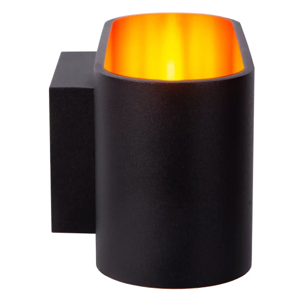 Metalowa lampa ścienna XERA 23254/01/30 Lucide czarna złota