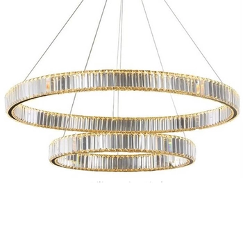 Żyrandol dwurzędowy Bohemia CGBOHEMIA2RING COPEL LED 40W 3000K ring złota
