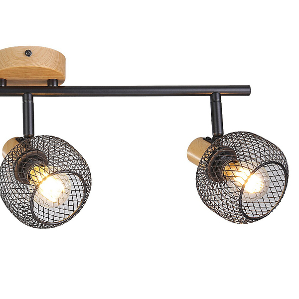Sufitowa lampa loft Grendel 3129 reflektorki nad obraz ruchome czarne