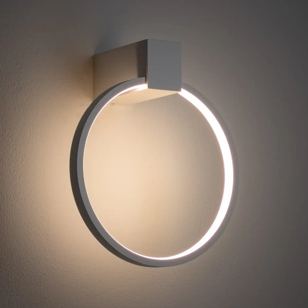 Pierścieniowa lampa ścienna CIRCOLO 11601 LED 9W 3000K ring biały
