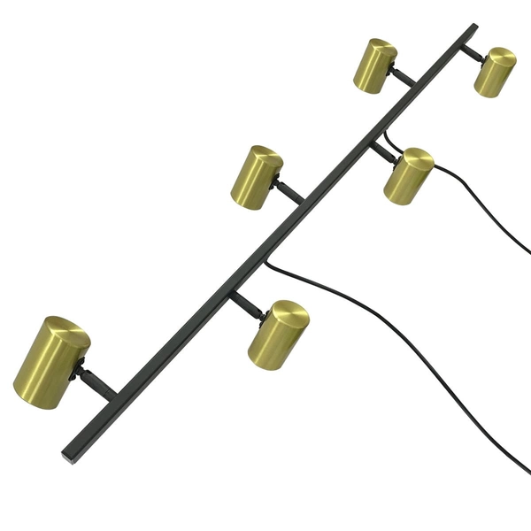 Zwieszane reflektorki kuchenne Snow LP-732/6L GD Light Prestige złote czarne