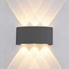 Nowoczesna lampa elewacyjna Ortelo LED 6W zewnętrzna czarna