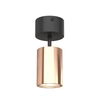 Spot LAMPA sufitowa Kika Mobile Nero / Rose Gold Orlicki Design metalowa OPRAWA regulowana tuba czarna różowe złoto