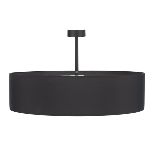 Okrągły plafon sypialniany Rondo 4245 TK Lighting tkaninowy czarny biały