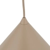 Loftowa wisząca lampa Cono 10621 stożkowa do jadalni beżowy
