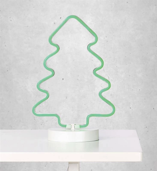 Stojąca choinka świecąca neon LED 6W na święta zielona