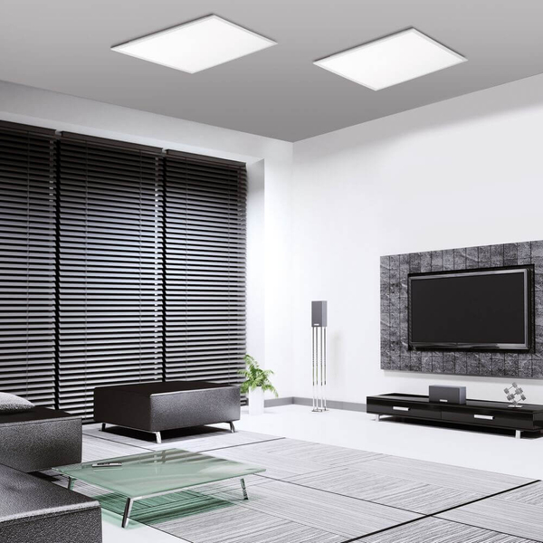 Ściemnialna lampa sufitowa Flat LED 35W 2700K-5000K do pokoju biała