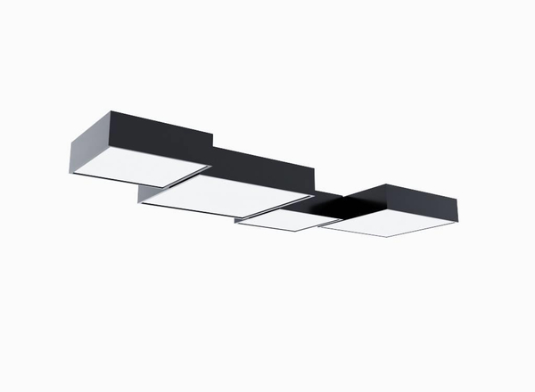 Sufitowa LAMPA SL.0138 kwadratowa OPRAWA natynkowa PLAFON biały