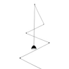 LAMPA wisząca ZIG - ZAG LP-1243/1P BK Light Prestige metalowa OPRAWA zwis LED 7W 3000K czarny