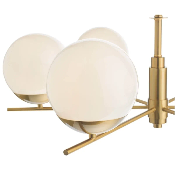 Lampa wisząca nad stół Bombazine BOM0635 do jadalni kule mosiądz