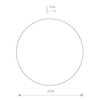 Biały kinkiet sypialniany Ring 7637 LED 7W 3000K metalowa lampa
