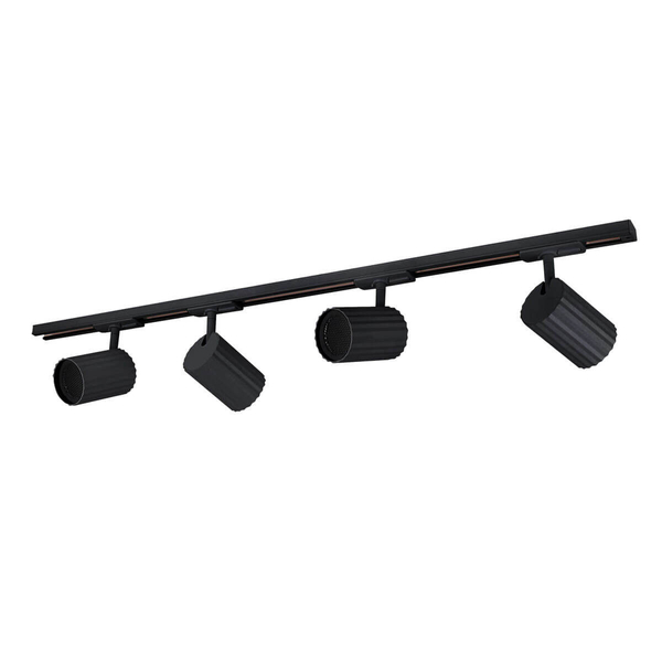 1-fazowy system szynowy Tokio LP-787 SET 1F BK tuby z regulacją czarny