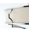 Sufitowa LAMPA abażurowa Stesso PL Cromo M Orlicki Design okrągła OPRAWA plafon w stylu klasycznym biały kremowy