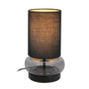 Abażurowa lampka na biurko Epiro TB-43648-BL-SG Italux czarny grafitowy
