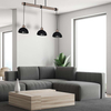 Hygge lampa wisząca ERIK MLP7640 Milagro kopuły na belce czarne