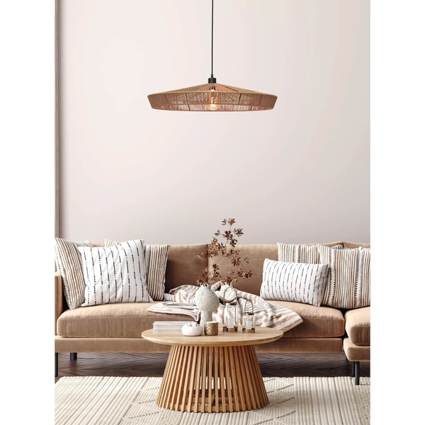 Wisząca lampa drewniana Yunkai do sypialni nad łóżko