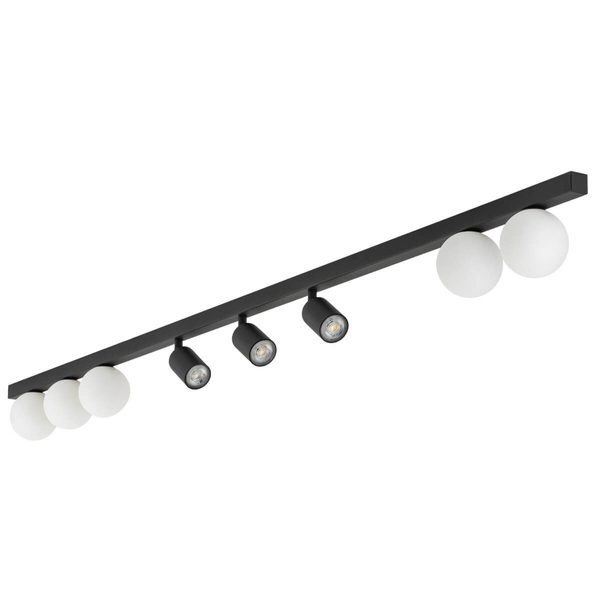 Lampa natynkowa do biura Vox 10004 belka balls sople czarna biała