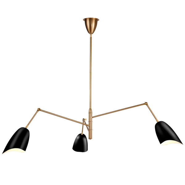 Żyrandol regulowany RAGNO ST-8625P black metalowy czarny