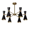 Wielopunktowa lampa sufitowa Libre ABR-LWS-6XE27 Abruzzo czarny złoty