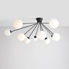 Modernistyczna lampa sufitowa Holm 1082PL_M1 Aldex do jadalni czarna biała