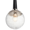 Lampa wisząca kula QN-MARILYN-MP metalowa szklana nikiel