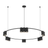 Lampa wisząca nad wyspę GENESIS ML0376 tubki metalowe czarne